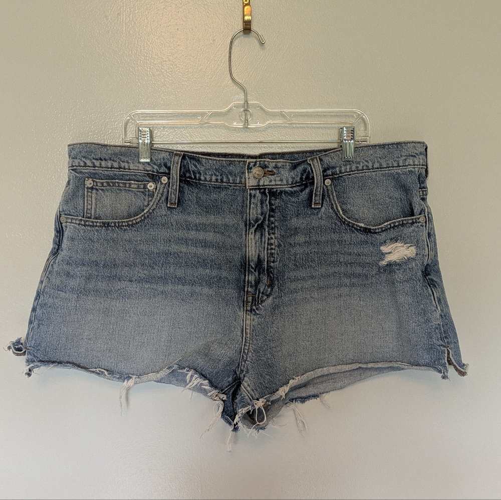 Madewell Relaxed Denim Shorts Light Wash 33